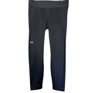 Under Armour Women's Large Black Thicker Stretch Pull On Athletic Leggings